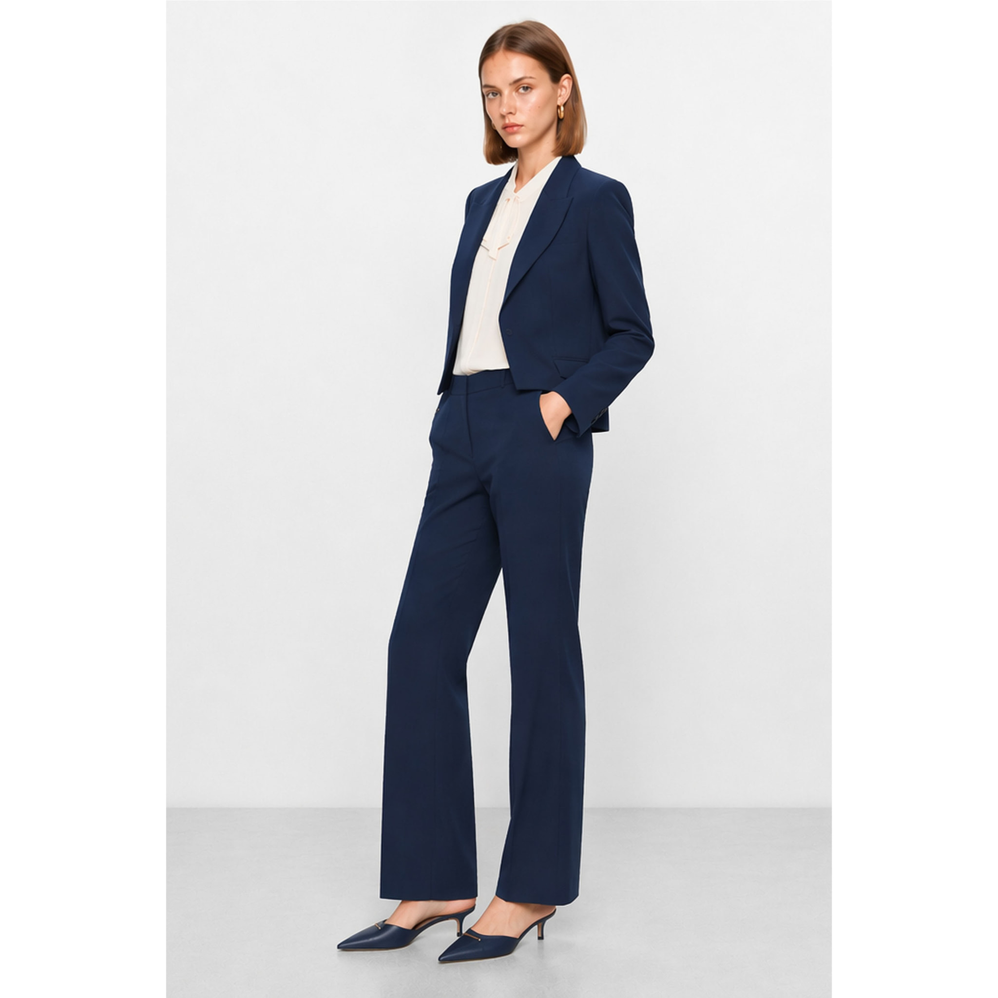 Kocca - Giacca sartoriale da donna corta con revers classici Donna