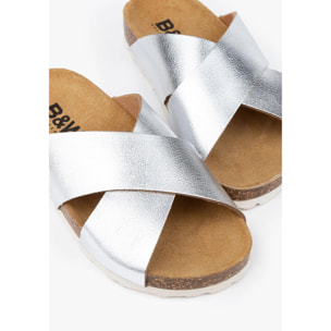 Sandalias De Niña Bio Basic En Plata