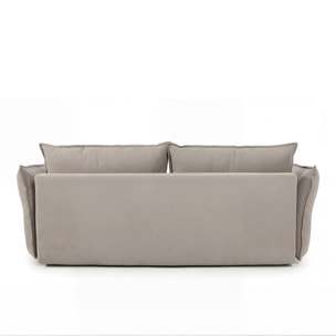 Canapé Tissu Droit Convertible Verduro - 3 Places