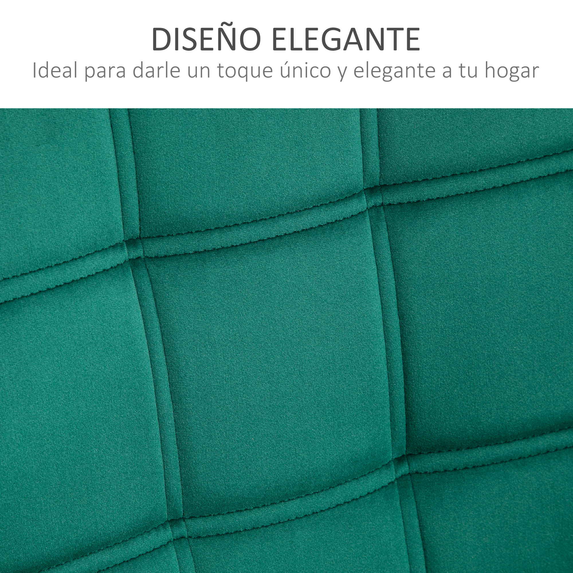 Butaca de Salón Moderna, Sillón Lectura Tapizado en Terciopelo con Asiento Ancho, Patas de Madera, Fácil Montaje, Sillón Relax para Sala de Estar, Dormitorio y Balcón, Verde