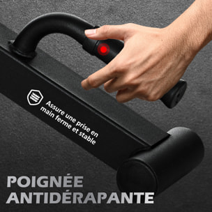 Mini Deadlift pour haltères olympiques - cric d'haltères avec poignée antidérapante - charge max. 200 Kg - acier noir