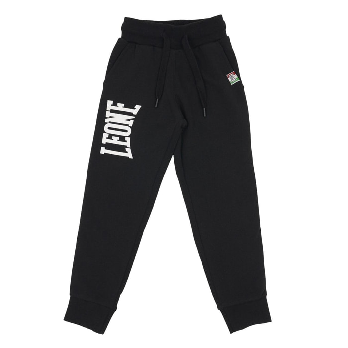 Pantalones de sudadera básicos con logo grande para niños