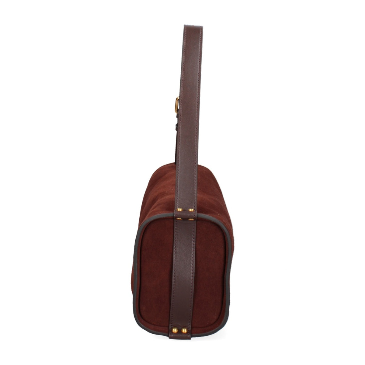 Borsa a spalla da donna Made in Italy - Valoria Chic - Pelle scamosciata - 35.0 x 14.0 x 10.0 cm