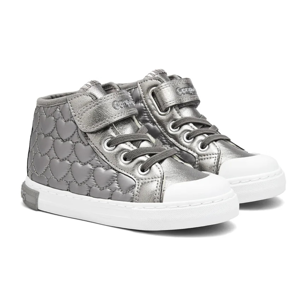 Zapatillas Altas De Niña Con Corazones