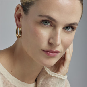 Pendientes Lux by Lux acabadoss en oro amarillo de 18k