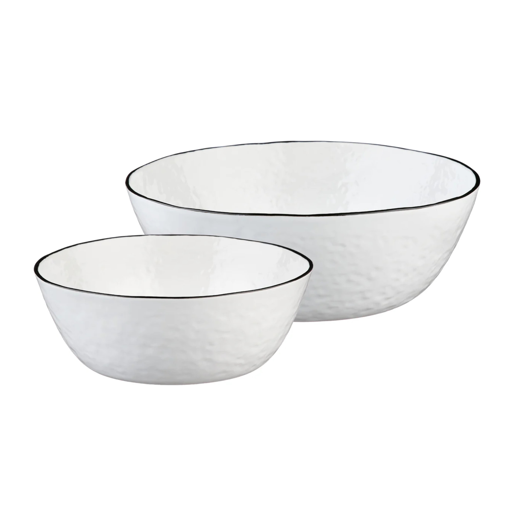 Saladier PURE Ø24cm et Ø30cm - 2 pièces - Blanc Neige