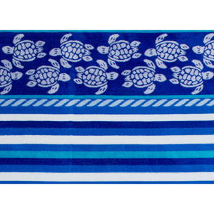 Telo Mare Spugna Jacquard Spiaggia Disegno Modica