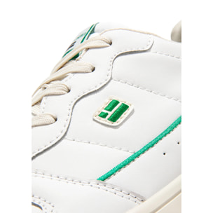 Zapatillas Casual Mujer Court V2 Flag Basic Blanco / Verde D.Franklin