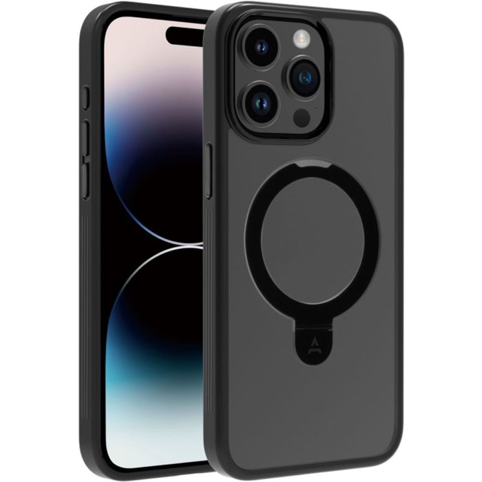 Coque ADEQWAT iPhone 15 Pro Max MagSafe 2 en 1 - Noir