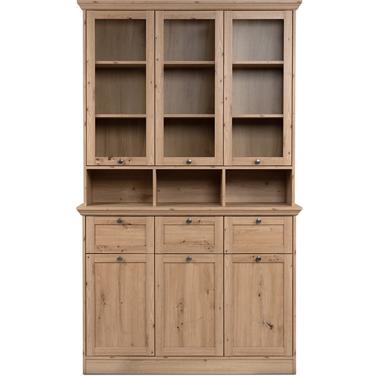 Buffet haut 6 portes 3 tiroirs - SAGA