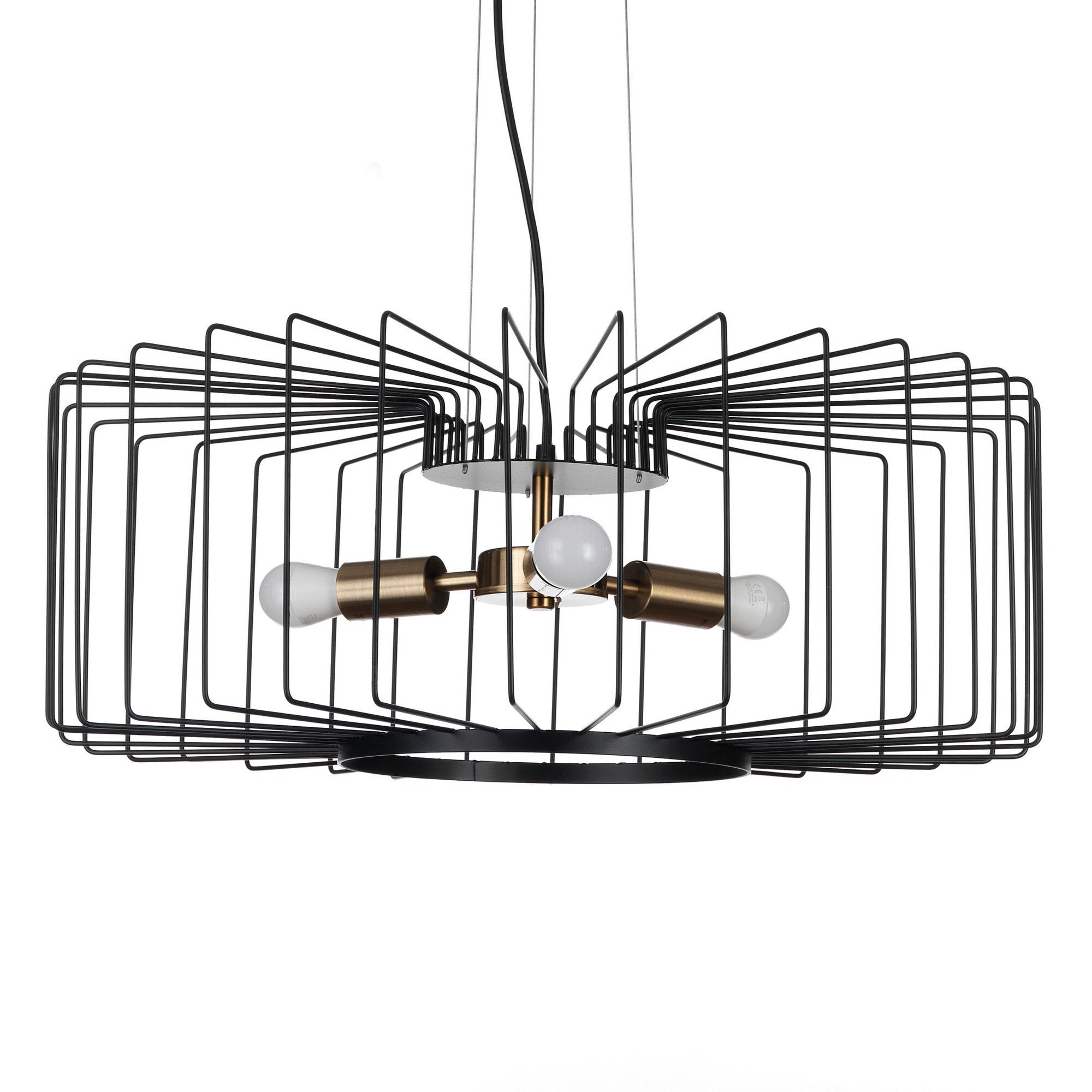 Suspension Tomasucci LUDO A, en acier, noir