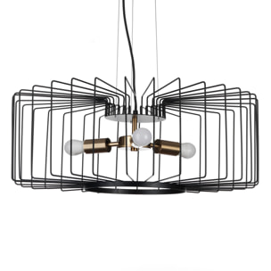Suspension Tomasucci LUDO A, en acier, noir