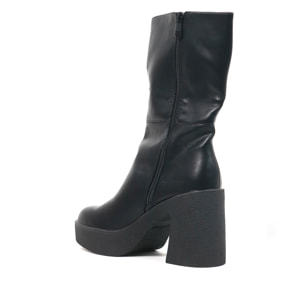 STIVALETTO LISCIO TACCO PARA NERO