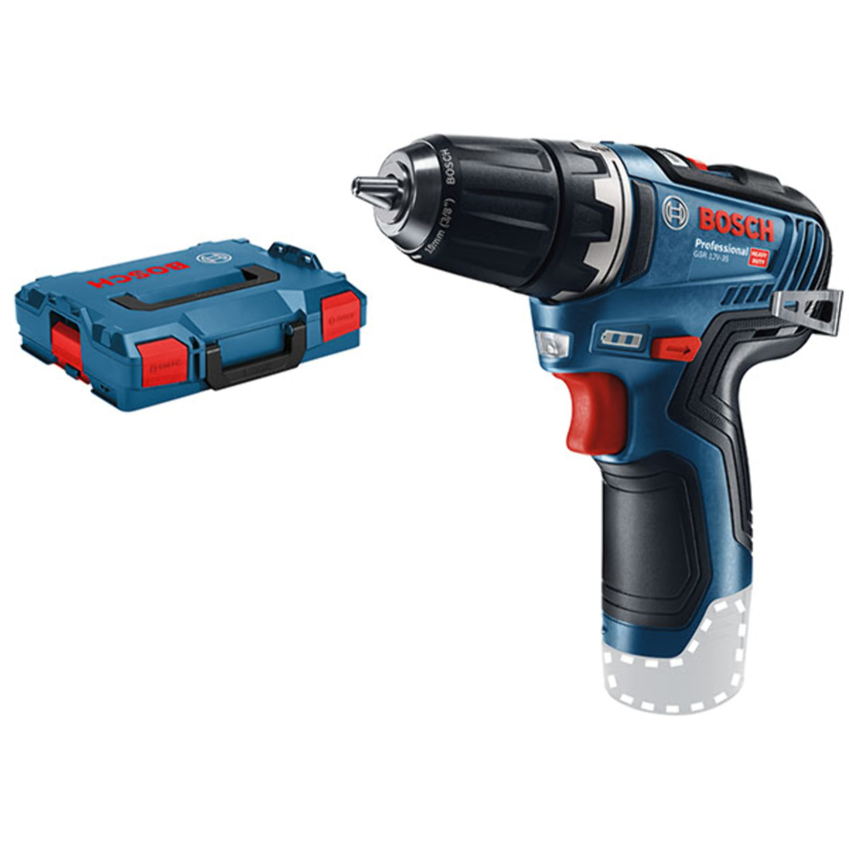 Perceuse visseuse BOSCH GSR 12V-35 Solo en L-Boxx - 06019H8001