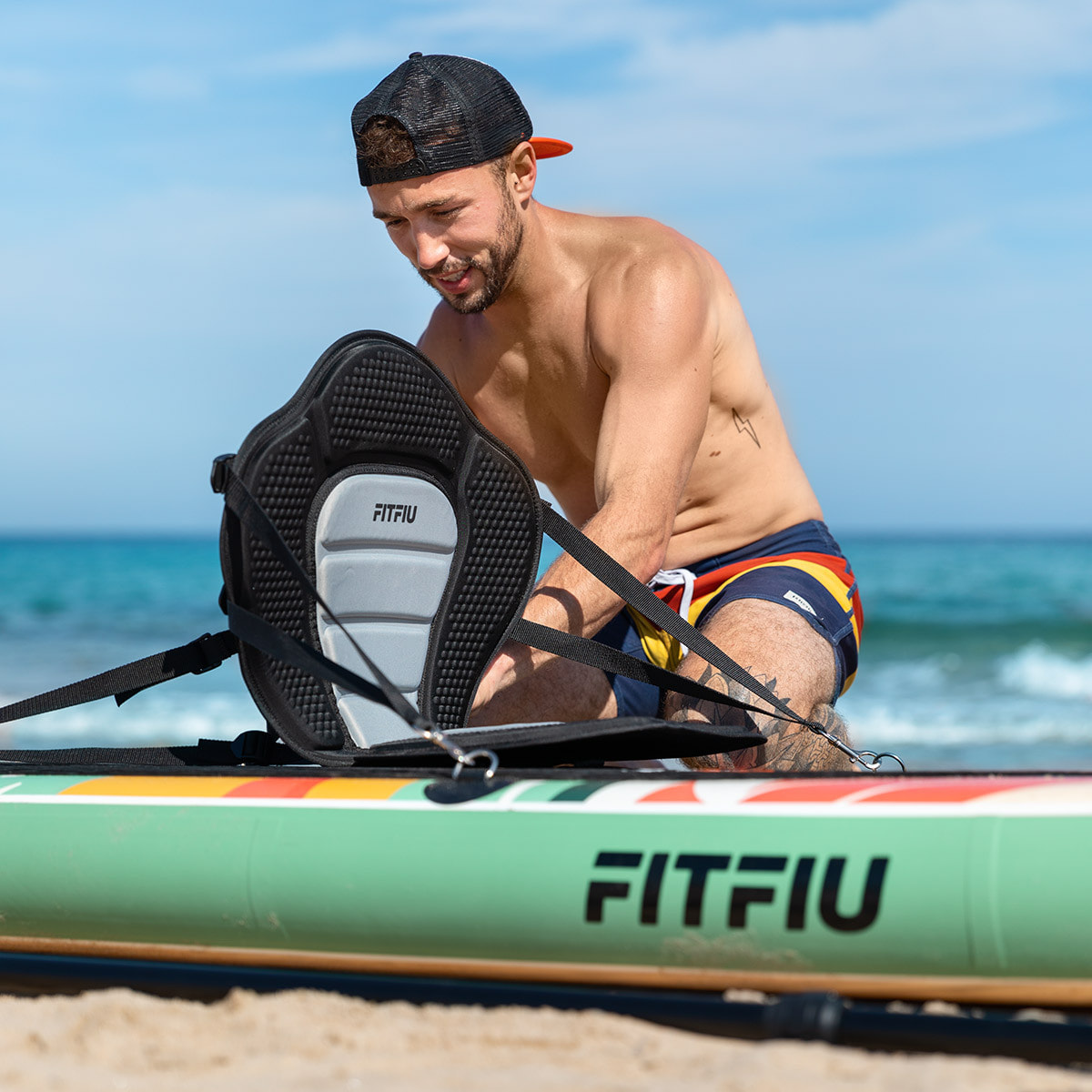 Tabla paddle surf hinchable HAENA FITFIU con diseño retro