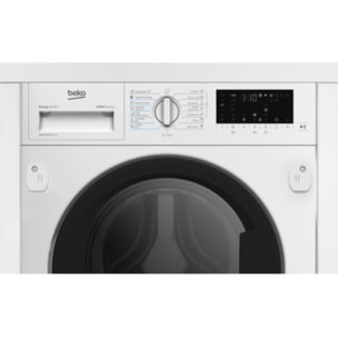Lave linge séchant hublot encastrable BEKO B5DBT68547W - 8/5 kg - 1400 tr/min - Classe D - Moteur induction
