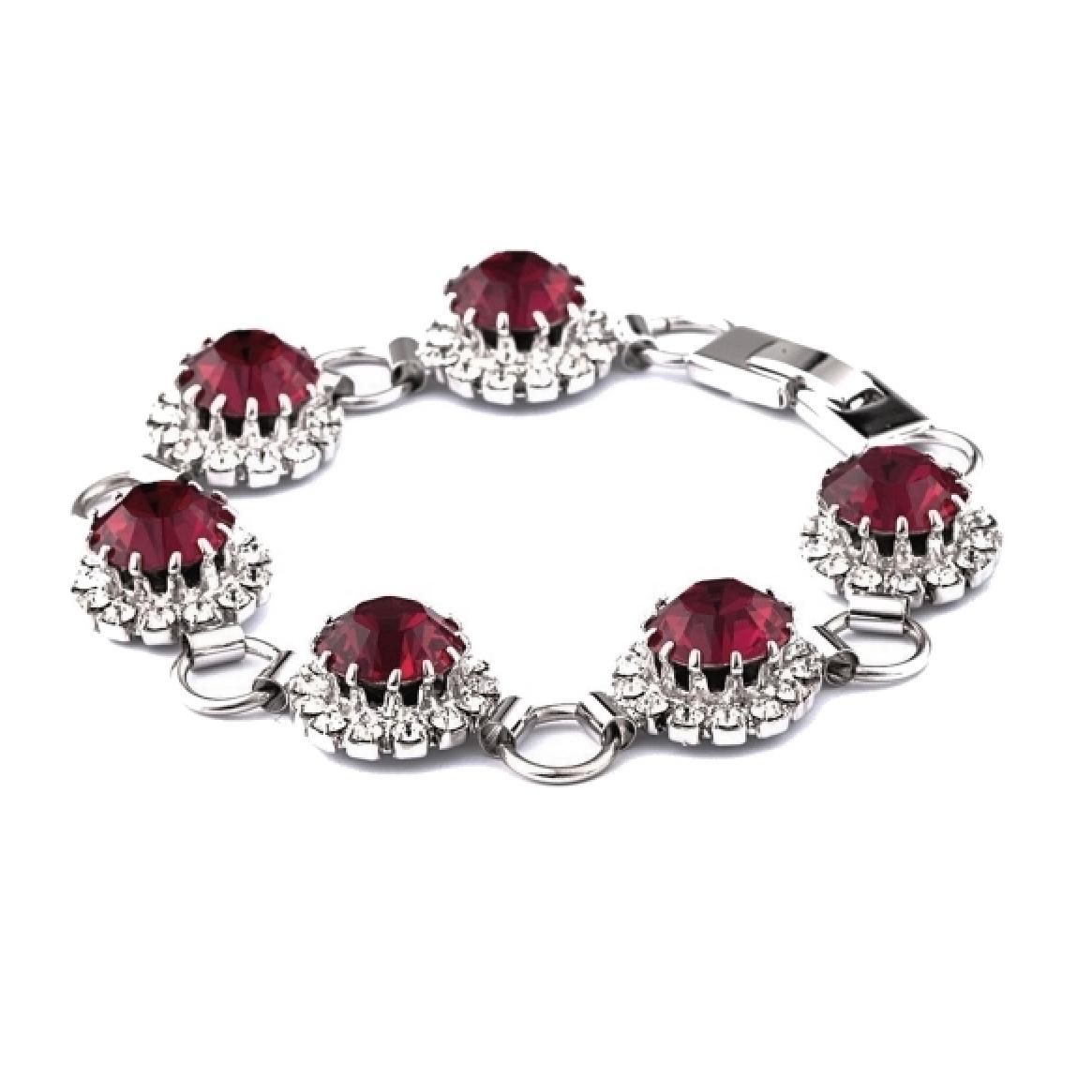 Pulsera Saton adornado con cristales de Swarovski