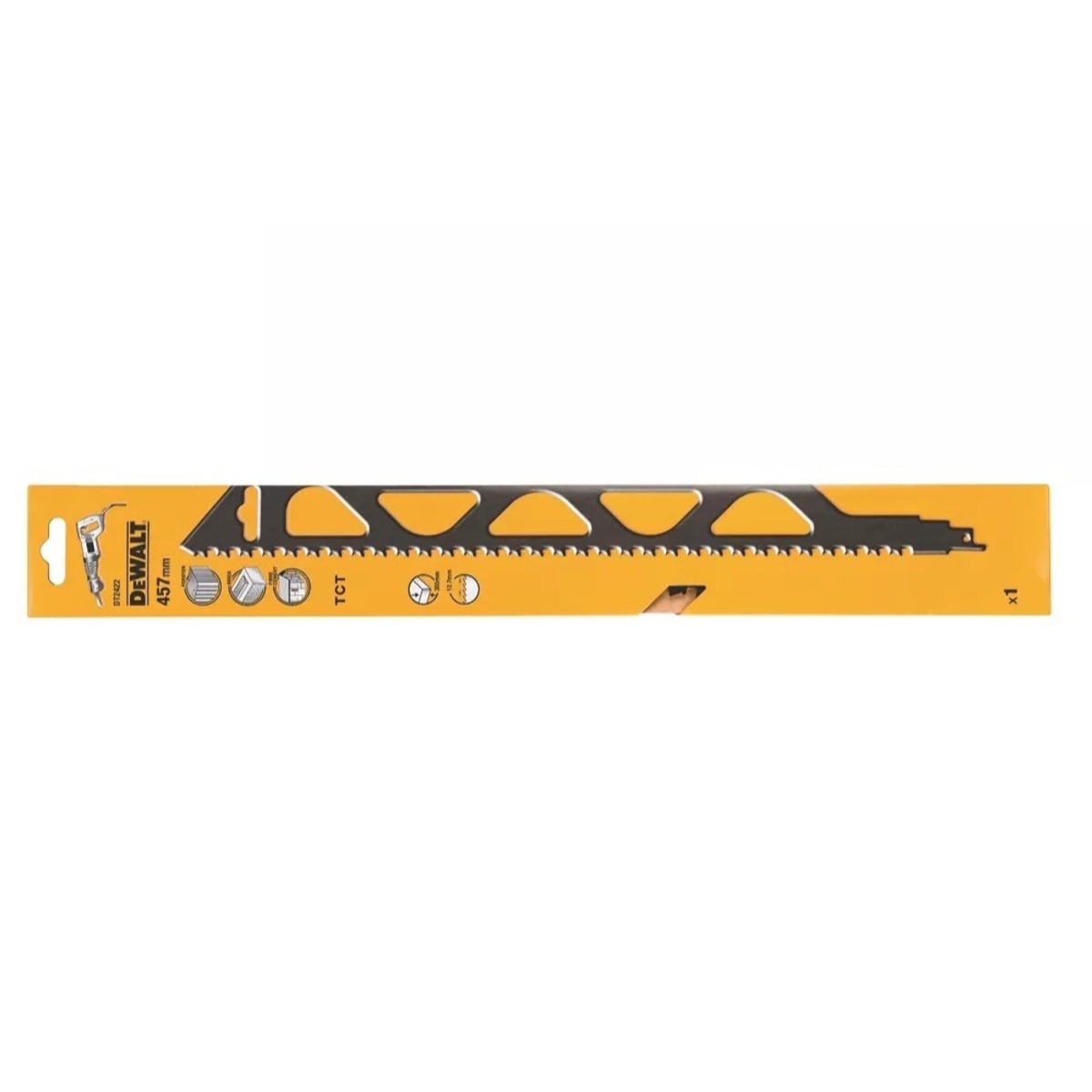 Lame de scie sabre à denture au carbure de tungstène - 457 mm - 1 pièce - DEWALT - DT2422-QZ