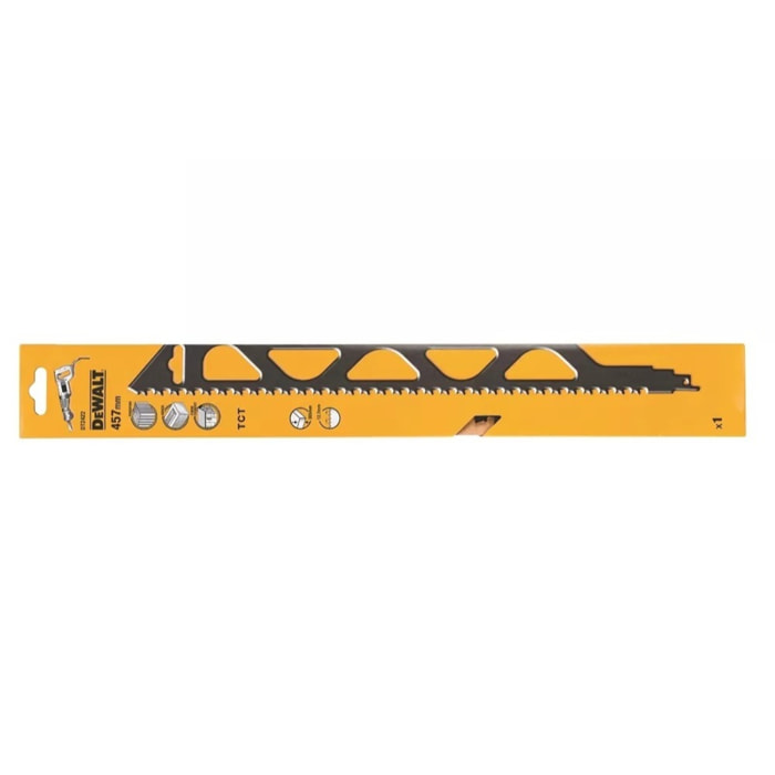 Lame de scie sabre à denture au carbure de tungstène - 457 mm - 1 pièce - DEWALT - DT2422-QZ