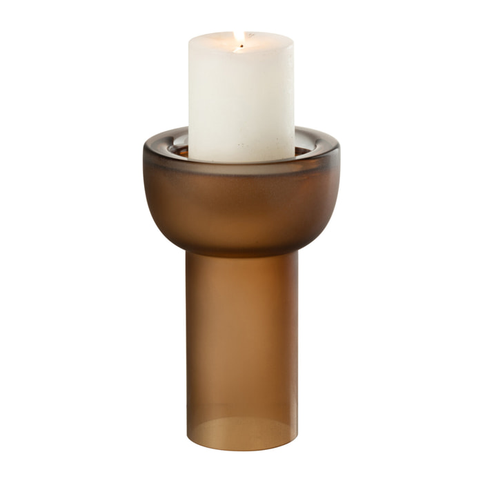 J-Line vase/chandelier Yoko - verre - marron - small - 20 cm de hauteur