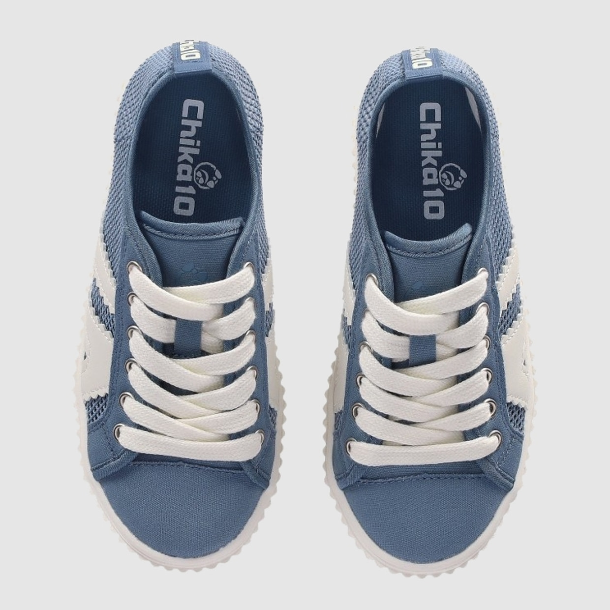 Deportivos de Tejido - Azul - Tacón: Bajo