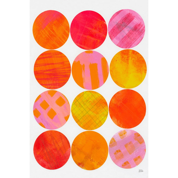 Tableau sun shine circle Tableau alu Dibond