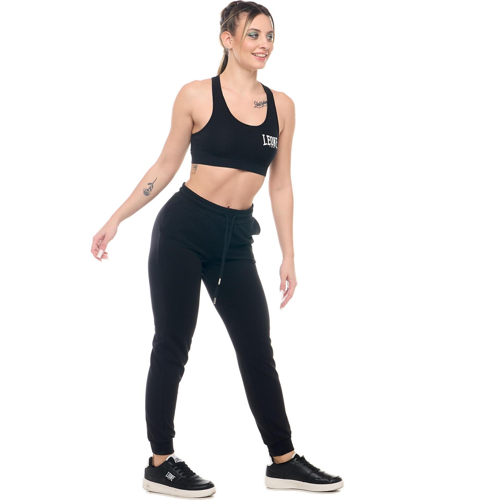 Pantaloni sportivi con polsini Leone Basic