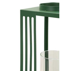 LANTERNE LINEE COPPIA CM 18,3X18,3X43,5-15X15X36,5 (VETRO TEMPERATO)