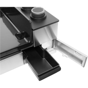 Plancha gaz FORGE ADOUR Premium 60 Inox 2brûleurs à poser, 58.5x40.5 cm