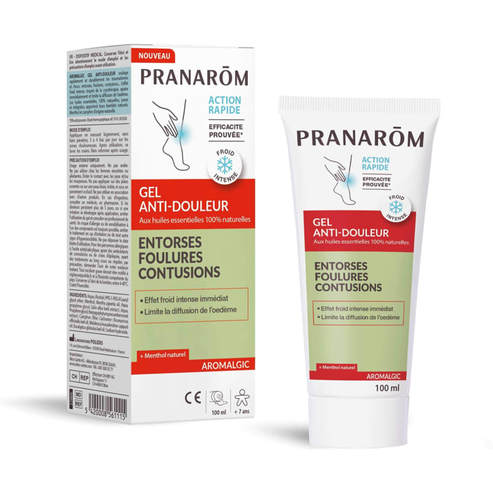 Pranarom - Gel anti-douleur - dispositif médical - 100 ml