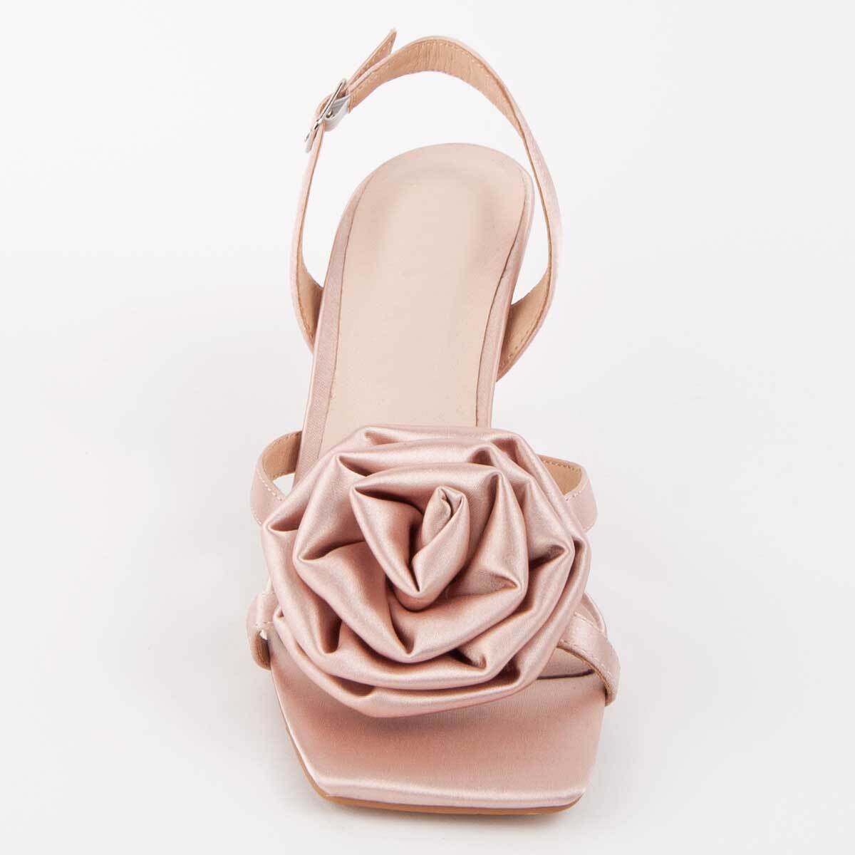 Sandalia De Tacón - Rosa - Altura: 6 Cm