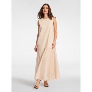 Elena Mirò - Vestido largo - Beige