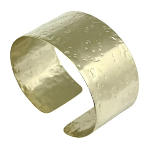 Pulsera brazalete Alunizaje medium en latón dorado