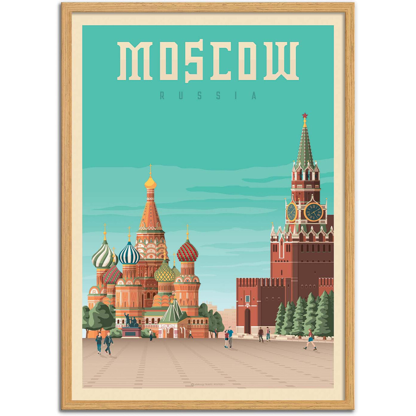 Affiche - Moscow - Olahoop Travel Posters