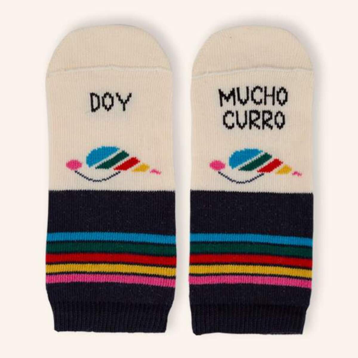 Mini calcetines "Doy mucho curro"