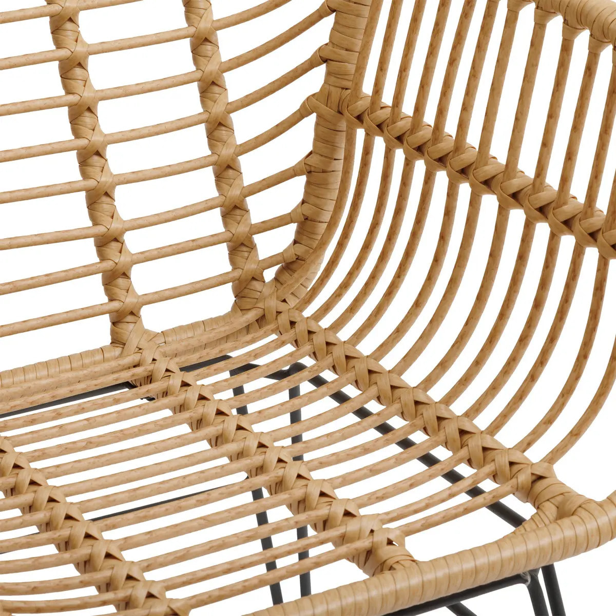 Lot de 2 fauteuils de jardin "Lambada" sésame en acier traité époxy
