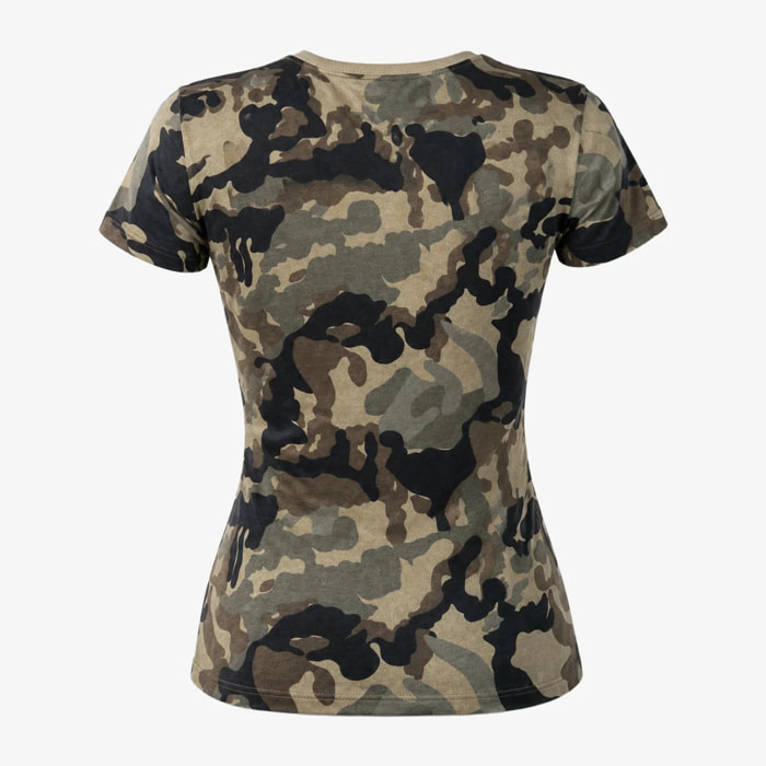 T-shirt Esercito camouflage verde in cotone uomo
