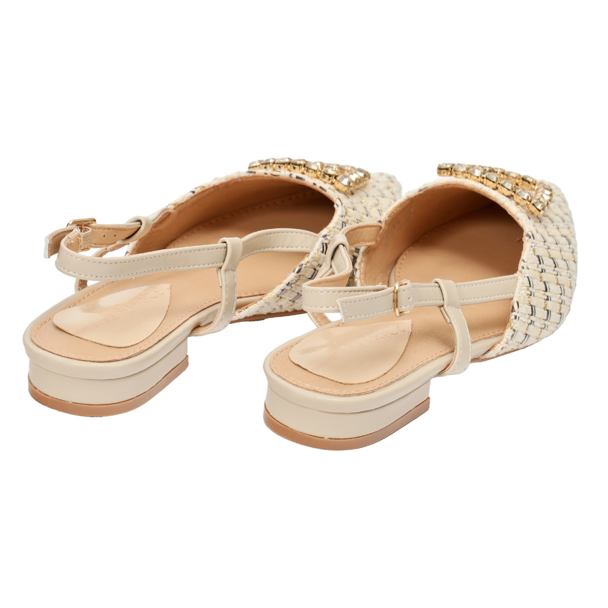 Sandali bassi - applicazione accessorio - tacco 2,5 cm