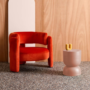 Table d'appoint, bout de canapé, table de chevet métal Ø32 x H42cm MADI