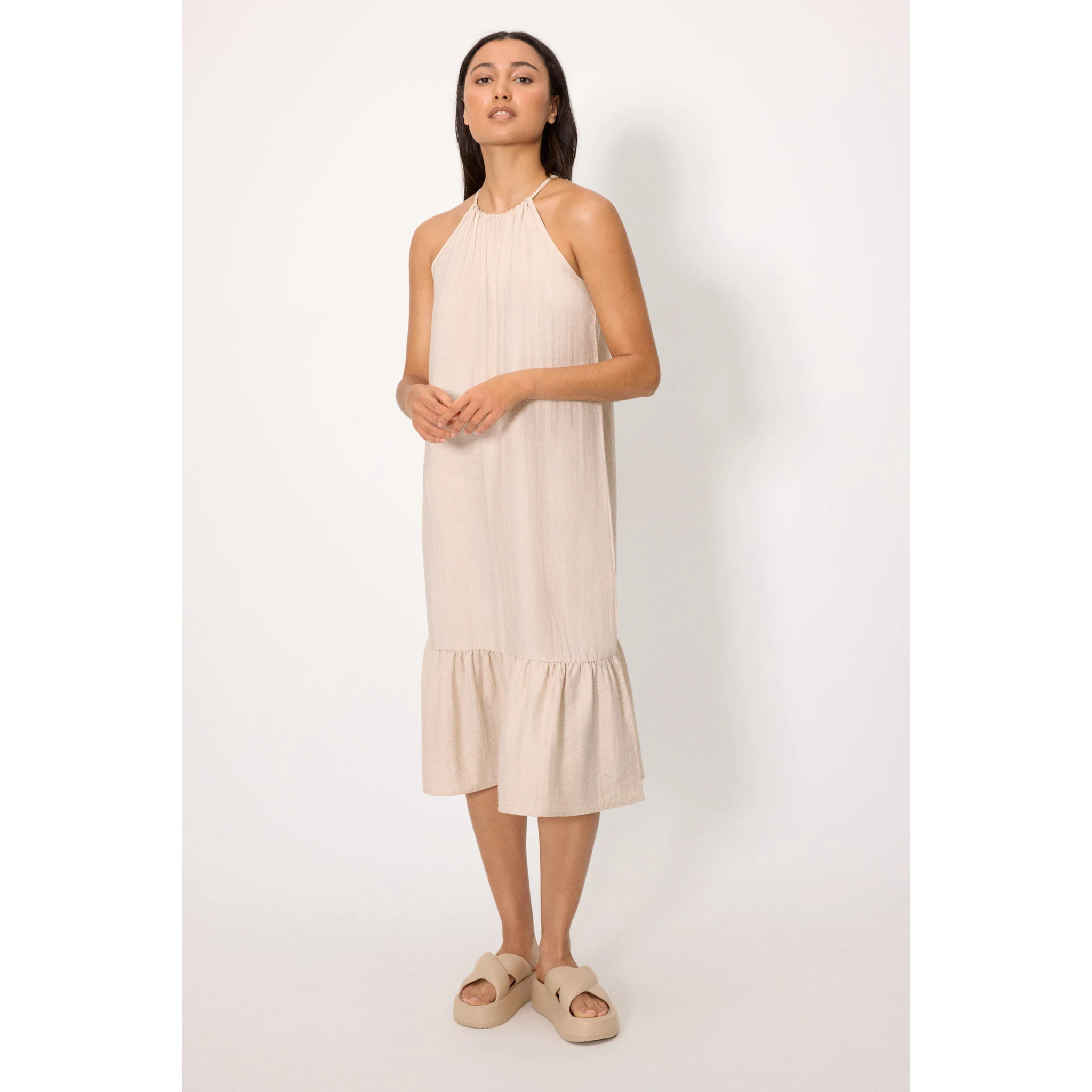 Vestito midi Marrone