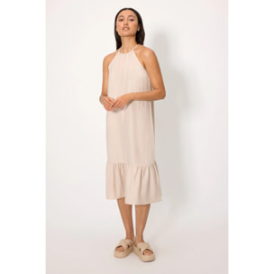 Vestito midi Marrone