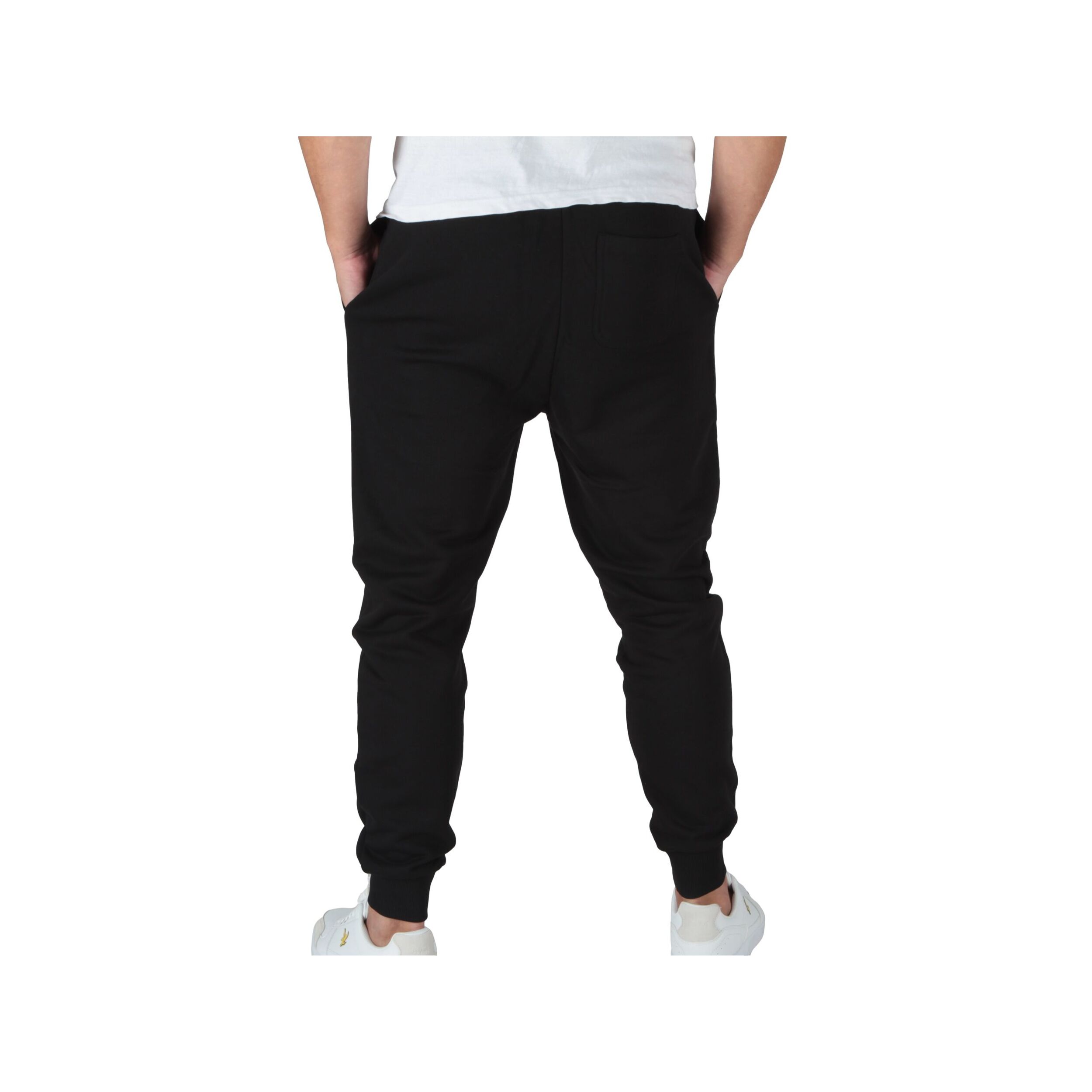 Pantaloni Lyle & Scott Brushed Back Sweat Pants Jet Black Nero