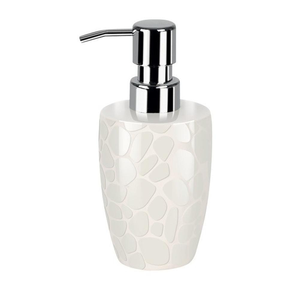 Distributeur de savon Céramique DARWIN PEBBLE Blanc Brillant Spirella