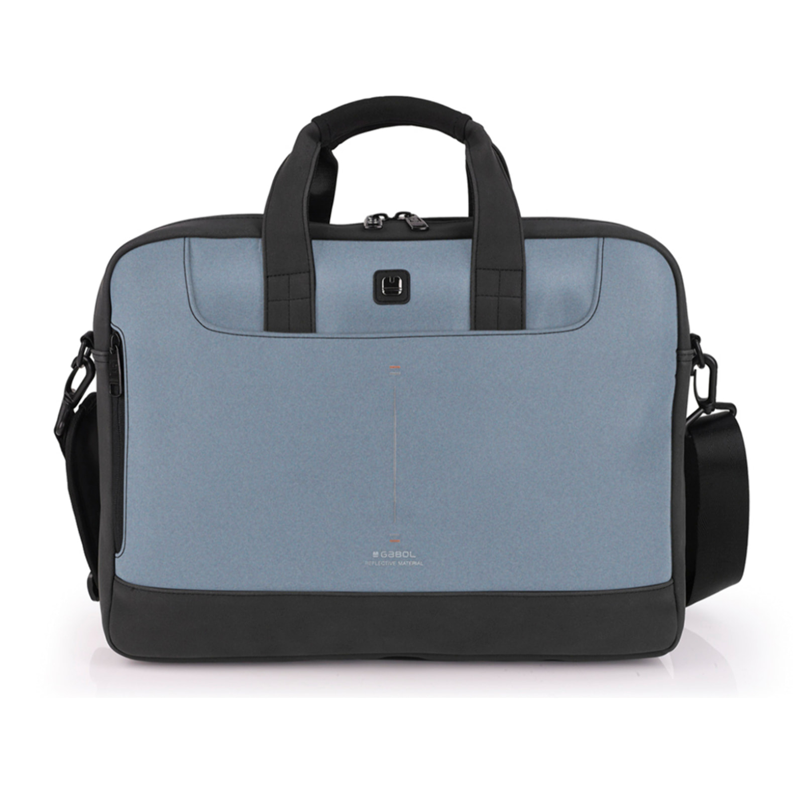 Maletín Gabol Reflect con 2 compartimentos y reflectante