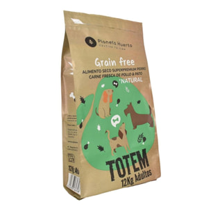 PLANETA HUERTO | Pienso Natural para Perros Grain Free Superpremium Pollo y Pato 12 kg - Pienso Natural Cuidado a tu Animal