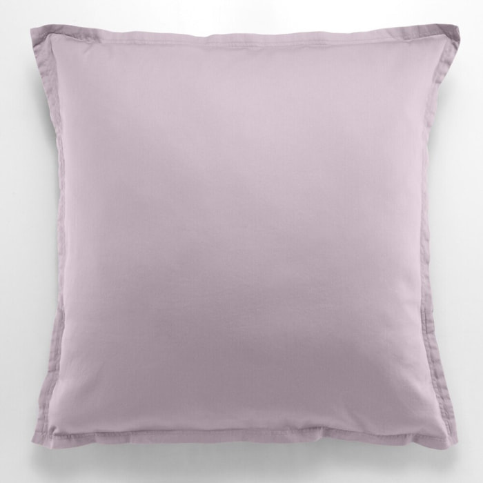 Paire de TAIE D'OREILLER 1PCS 65X65CM 100% SATIN DE COTON 105 FILS TOURTERELLE