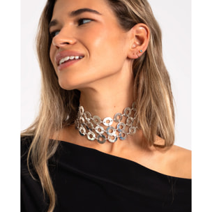 Collar de mujer con discos