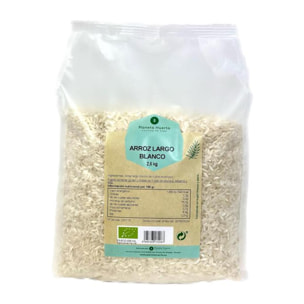 PLANETA HUERTO | Arroz Largo Blanco ECO 2,5kg – Granos Sueltos y Textura Ligera