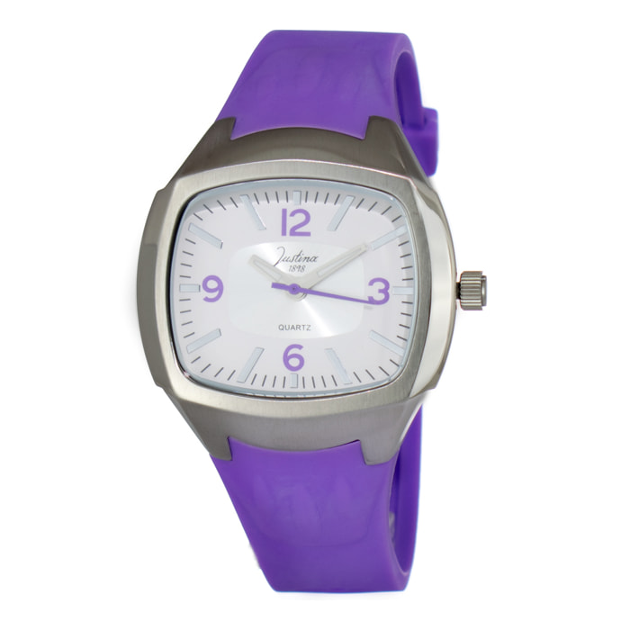 Reloj Justina JPM26 Mujer Analogico Cuarzo con Correa de Caucho