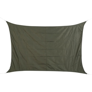 Voile d'ombrage rectangulaire "Curacao" ardoise 3x2m en polyester
